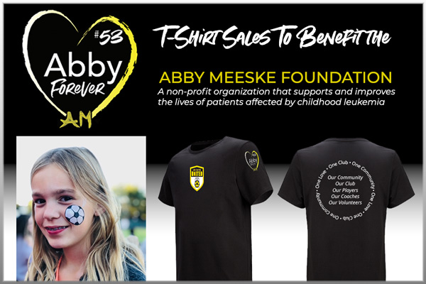 Abby Meeske Foundation T-Shirts advertised for sale.