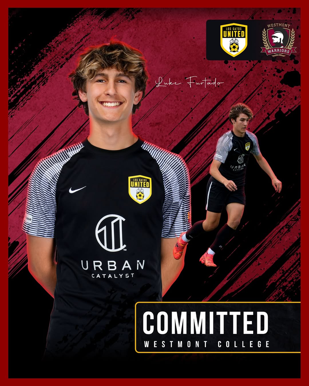 Luke Furtado college commitment announcement: Westmont College