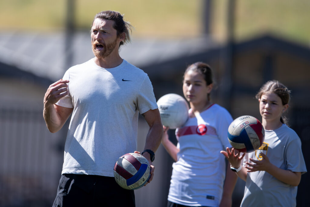 Player in action at Los Gatos United Spring Break Soccer Finishing Camp